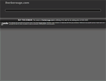 Tablet Screenshot of lherberouge.com
